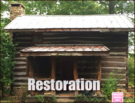 Historic Log Cabin Restoration  Houston, Alabama